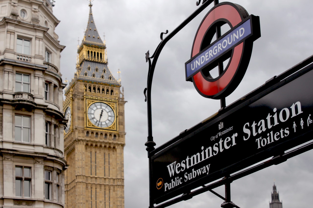 Big Ben Behind Underground Sign - Samir Salya