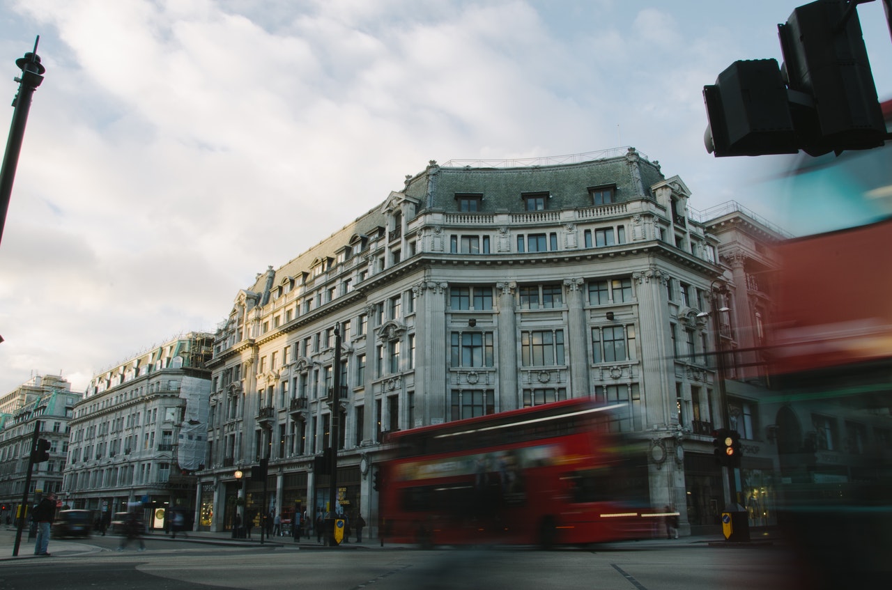 London Street and Red Bus - Samir Salya